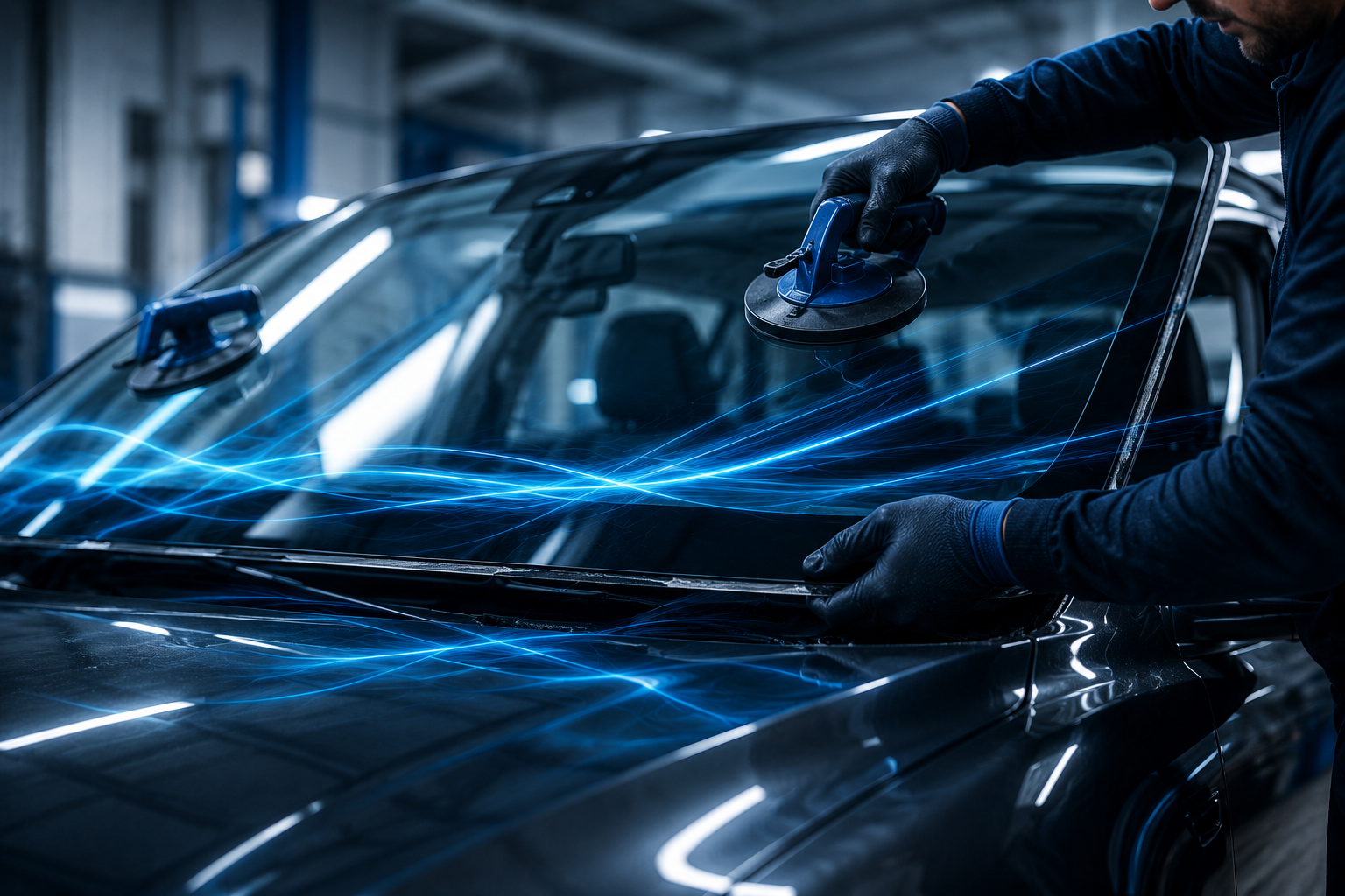 Remplacement de pare-brise automobile par un professionnel